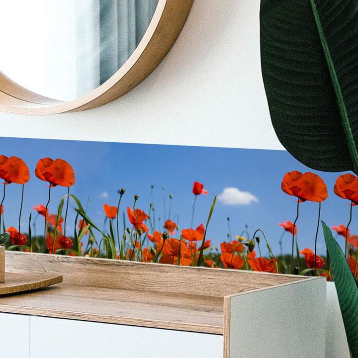 Produktbild Trenddeko Border Mohnblumen (38 x 15 cm)