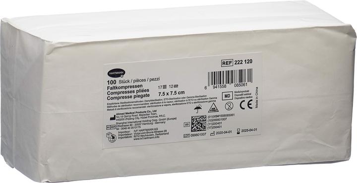 IVF Hartmann Faltkompresse Typ 17 7.5x7.5cm 12 fach