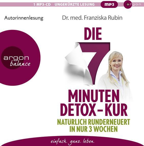 Produktbild Die 7-Minuten-Detox-Kur (Franziska Rubin, Deutsch)
