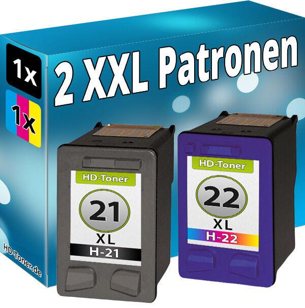 Produktbild Druckfuxx TINTE PATRONEN für HP 21+22 XL DESKJET 3920 3940 D1360 D1460 D1560 D23