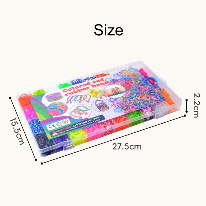 Actual product image König Design DIY rubber bands set Loom bands Friendship bracelet make your own bracelets