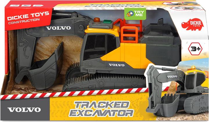 Produktbild Dickie Volvo Caterpillar Bagger mit Licht und Ton