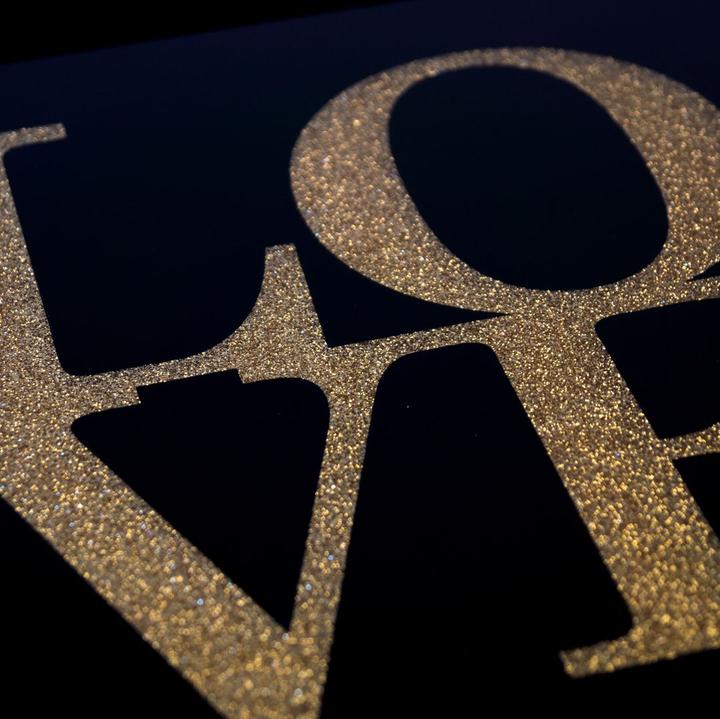 Immagine prodotto Trenddeko Amore - Glitter d'oro (30 x 30 cm)