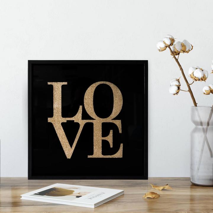 Immagine prodotto Trenddeko Amore - Glitter d'oro (30 x 30 cm)