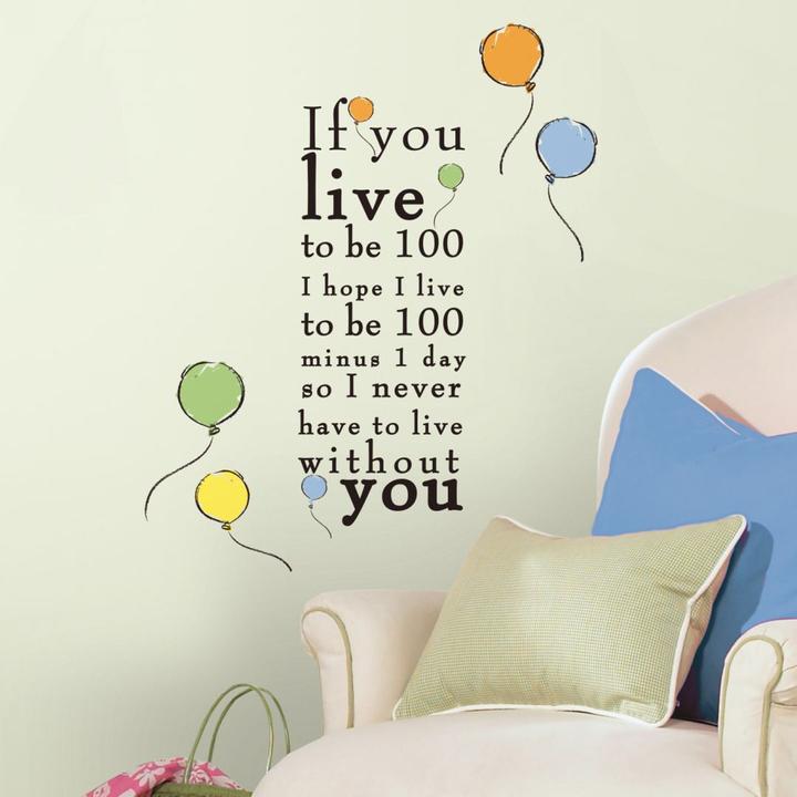 Produktbild Winnie the Pooh Live to be 100 (46 x 25 cm)