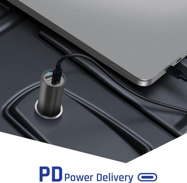Image du produit 3MK Chargeur de voiture Hyper 100W / DC12-24 / USB-C+USB-A