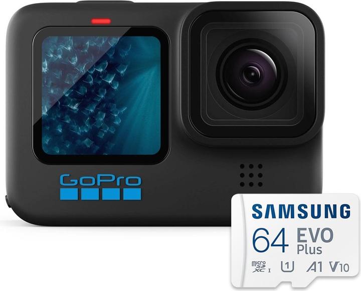 Produktbild GoPro HERO11 Black Bundle (inkl. 64 GB MicroSDXC-Karte) (60p, Bluetooth, WLAN)