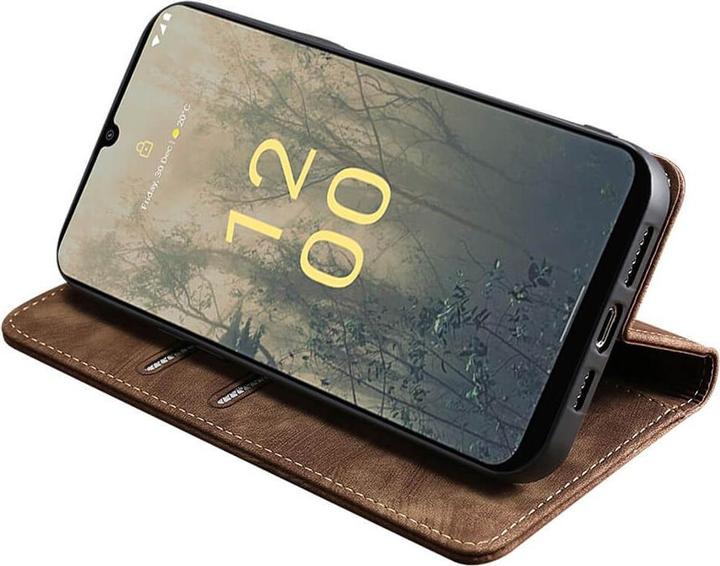Actual product image Cover-Discount Nokia X30 - Stand Flip Case Cover brown (Nokia X30)