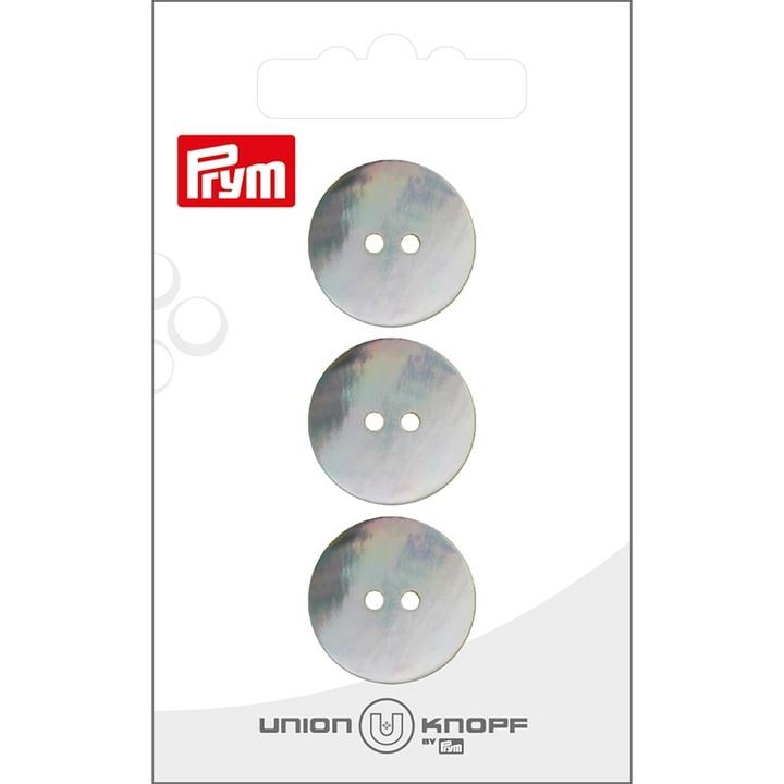 Produktbild Prym Knöpfe Perlmutt 20 mm, 3 Stück, Weiss
