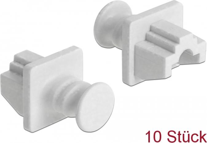 Produktbild Delock Stecker-Staubschutz - weiss (Packung (Blindmodul)