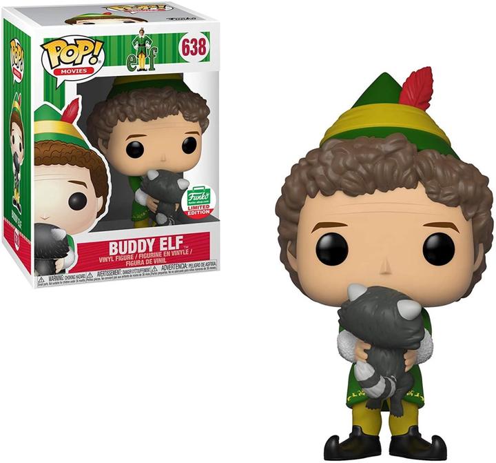 Actual product image Funko POP! Elf Buddy Elf avec Raton Laveur