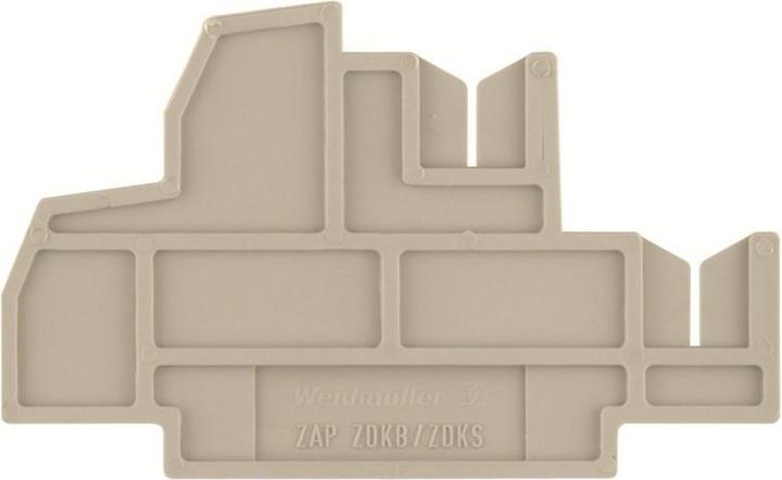 Produktbild Weidmüller ZAP ZDKB/ZDKS - Endplatte - 20 Stück(e) - Wemid - Beige - -50 - 120 °C - V0