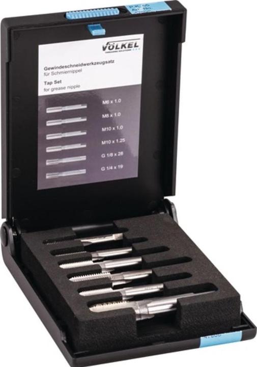 Image du produit Völkel Jeu d'outils de taraudage M6-M10 / G1/4-G1/8 ″ HSS-G 6 pièces