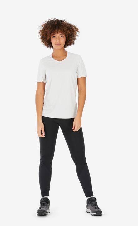 Image du produit Quechua T-shirt de randonnée femme manches courtes - MH500 beige (S)