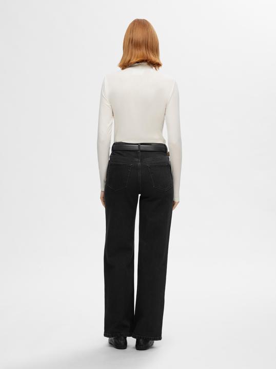 Produktbild Selected Femme Schwarze Wide Fit Jeans (25)