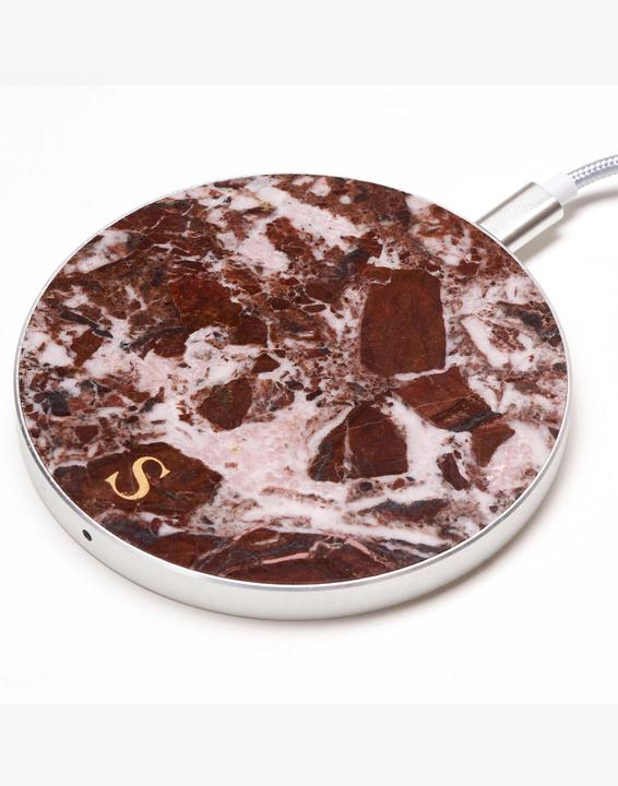 Actual product image Safari Selection Charging station CIRCLE MARBLE bordeaux (10 W)