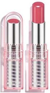 Actual product image Amuse Seoul Dew Balm 06 Dew Rose Dewy Nude Dark Rose Vegan