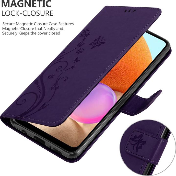 Image du produit Cadorabo Couverture du livre de fleurs (Samsung Galaxy A32)