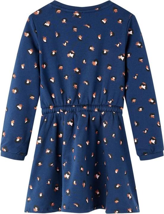 Produktbild VidaXL Kinderkleid mit Langen Ärmeln Marineblau 92,Material: 95 (92)