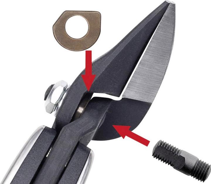 Actual product image Erdi Plate shears D39ASS right cutting (230 mm)