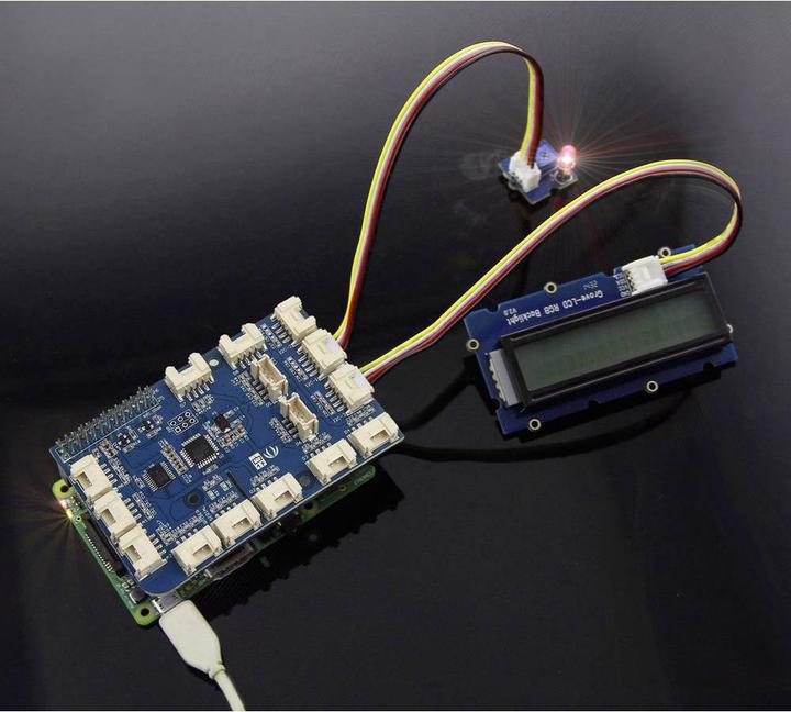 Image du produit Seeed Studio RPI GROVE+ START - Raspberry Pi - Kit de démarrage GrovePi