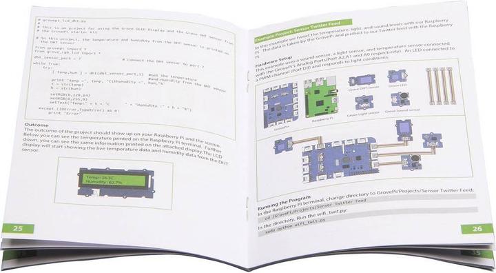 Image du produit Seeed Studio RPI GROVE+ START - Raspberry Pi - Kit de démarrage GrovePi