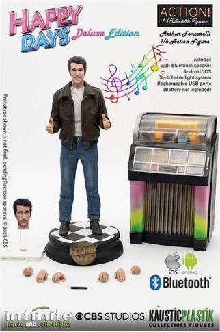 Actual product image Infinite Statue Fonzie With Jukebox Deluxe Scale