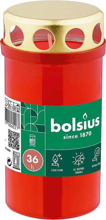 Image du produit Bolsius Dauerbrenner mit Deckel rot (1 pcs)