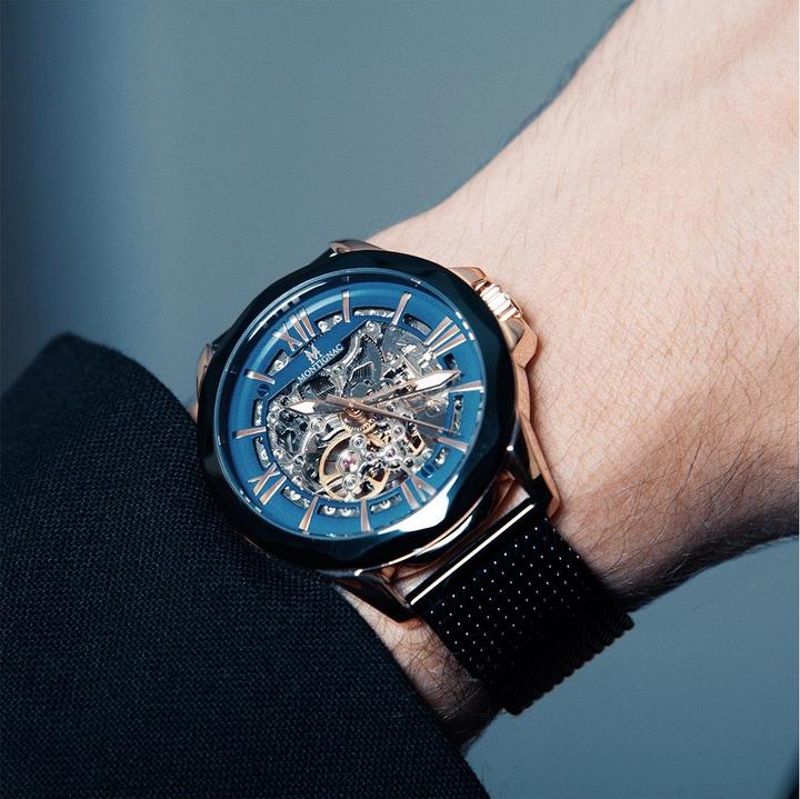 Actual product image Montignac Automatic Watch Round (Skeleton watch, 42 mm)