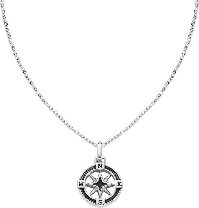 Amen Compass Rose Steel Halskette (Edelstahl, Emaille)
