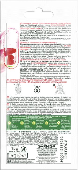 Produktbild Garnier Tissue Mask