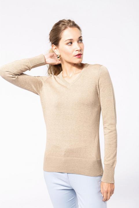 Actual product image Kariban Women's v-neck sweater (M)