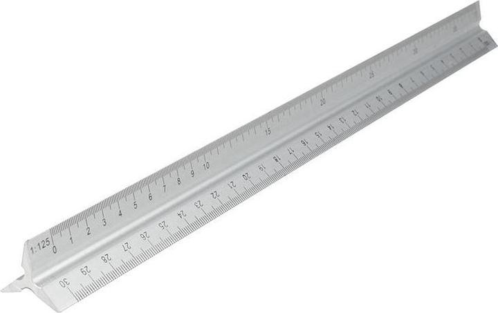 Produktbild Faithfull AluminiumDreikantmassstab 300mm (30 cm)