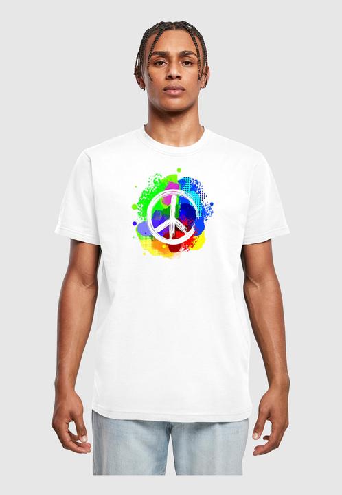 Image du produit Merchcode Peace - T-shirt graffiti col rond - 161065 (XL)