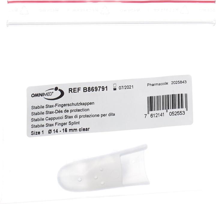 Omnimed Stax-Fingerschutzkappen perforiert transparent (1)