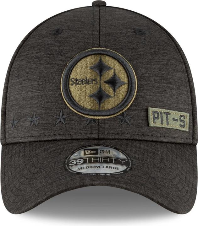 Actual product image New Era NFL Pittsburgh Steelers 39Thirty Salute to Service Cap (S, M)
