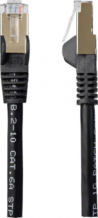 Produktbild StarTech Patch Cable Cat6a 1m Black (STP, CAT6a, 1 m)