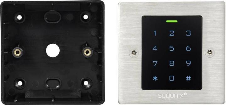 Immagine prodotto Sygonix SY-6121664 Tastiera a codice con RFID da incasso, da superficie 12 V/DC, 18 V/DC I (Combinazione numerica elettronica, Scheda chiave)