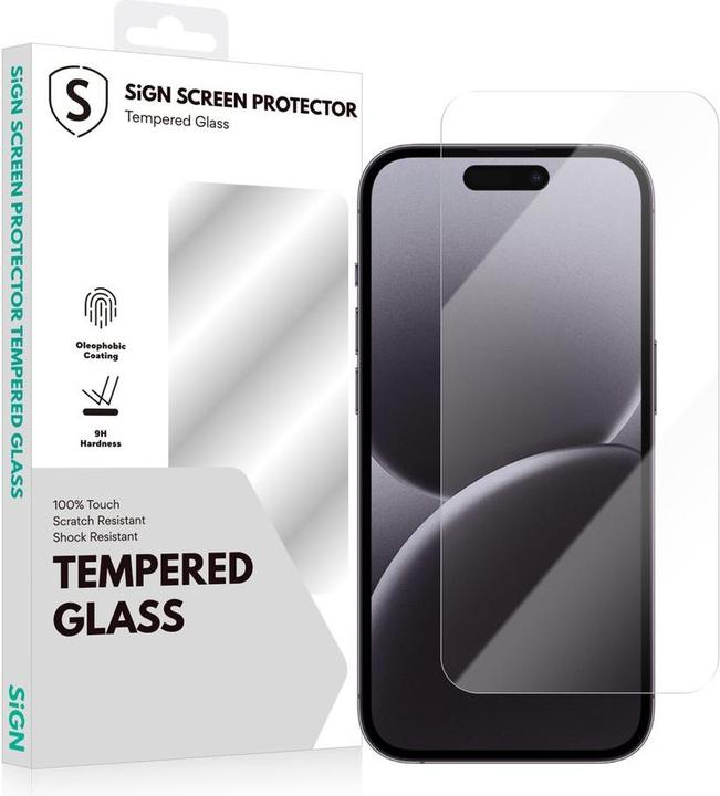Immagine prodotto SIGN Protezione dello schermo in vetro temperato per iPhone 16 Pro Max (Apple iPhone 16 Pro Max)