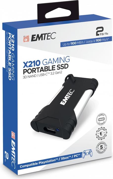 Actual product image Emtec X210G Gaming SSD (2000 GB)