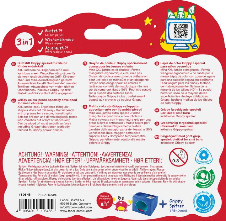 Image du produit Faber-Castell Farbstiftetui Grippy 16 Stück sortiert (Trié, 16 x)