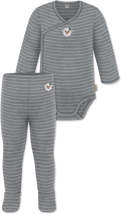 Image du produit Normani Body à langer bébé mérinos manches longues "Kaitaia" et pantalon bébé mérinos "Silverdale" - 9625 (62)