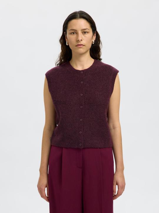 Actual product image Selected Femme Slflulu Sl Button O-Neck Vest Noos (XL)