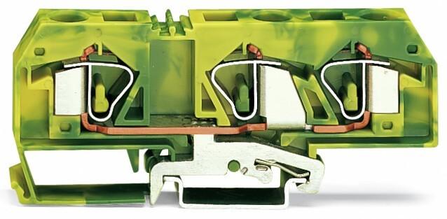 Wago 3-16mm2 Yellow-Green Connector (283-677)