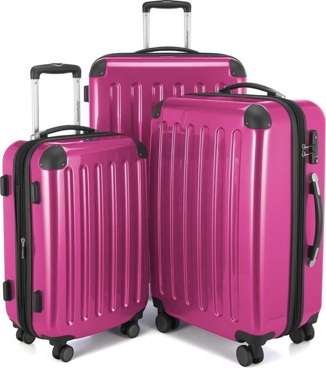 Immagine prodotto Hauptstadtkoffer Alex - Set di valigie TSA Magenta, S/M/L (119 l, Bagaglio a mano (fino a 50 litri), M (50 - 90l), L (90 - 115l))