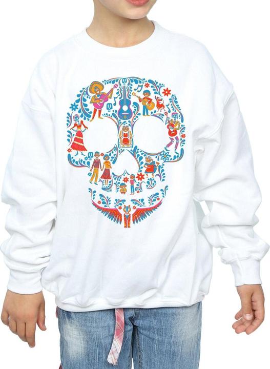 Actual product image Disney Girls Coco Skull Pattern Sweatshirt (140, 146)