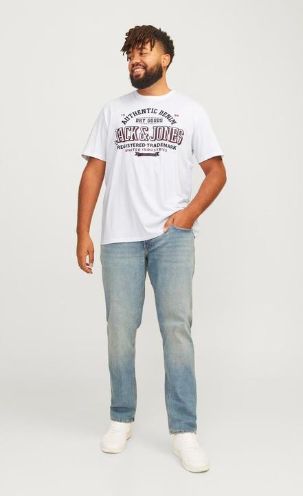 Actual product image Jack & Jones Jjelogo Tee Ss O-Neck 2 Col Aw24 S Pls (6XL)