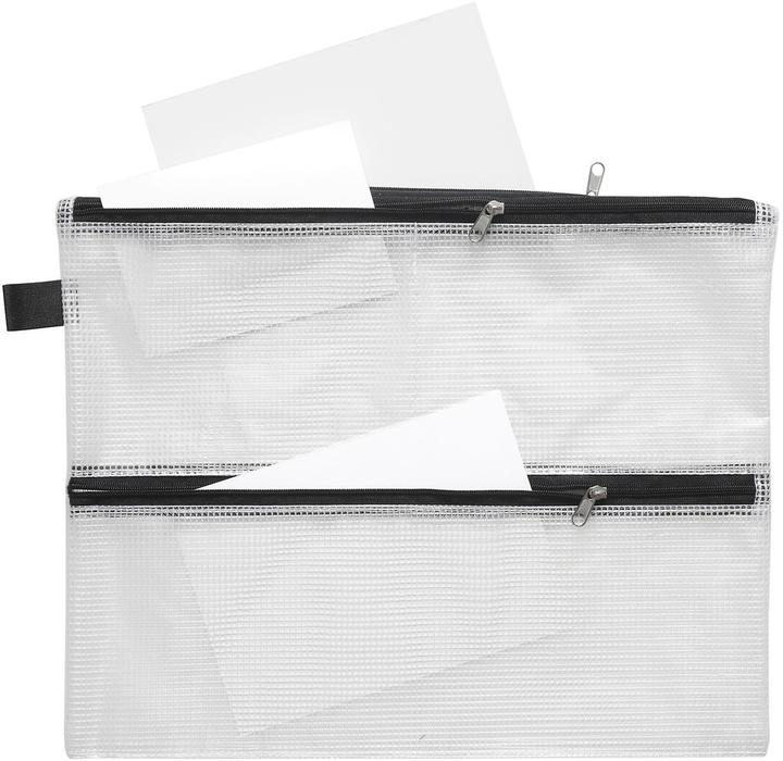 Actual product image Foldersys Zip bag A6 transparent/black 0.15 mm (A6, 1 x)