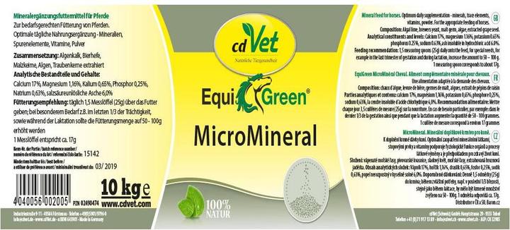 Immagine prodotto cdVet EquiGreen MicroMineral (1 x, 1000 g)