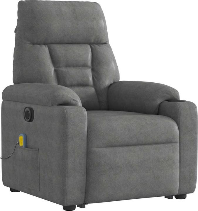 Produktbild VidaXL Massagesessel Aufstehhilfe Elektrisch Dunkelgrau Relaxsessel